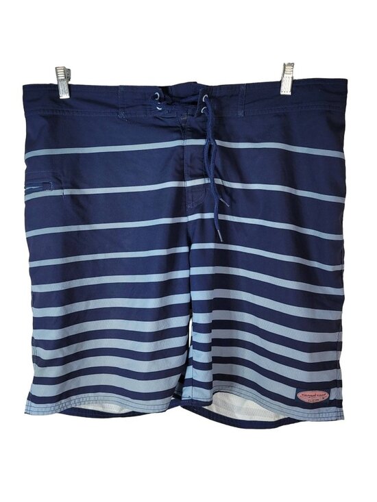 Vineyard Vines Other - Vineyard Vines Mens Board Shorts Swim Trunk Blue SZ 38 XL Windward Stripe